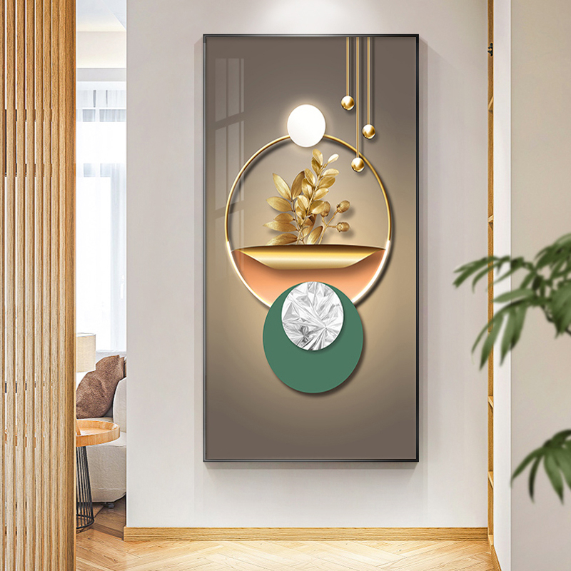 Peintures d'art géométriques abstraites pour une décoration murale moderne et luxueuse produit foryoumer.com 