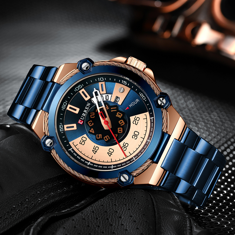 Montre-bracelet à quartz Lock Design avec Bluetooth produit foryoumer.com 