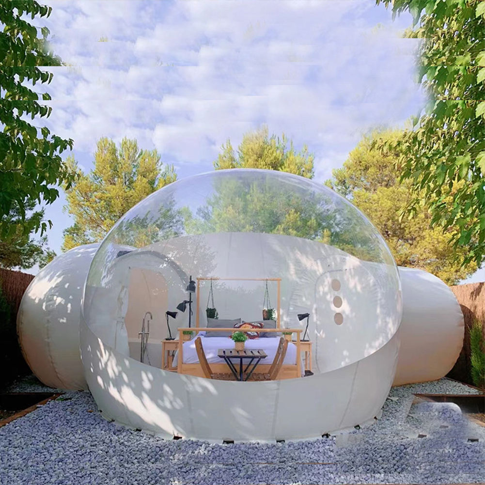Tente à bulles gonflable transparente pour camping en plein air produit foryoumer.com 