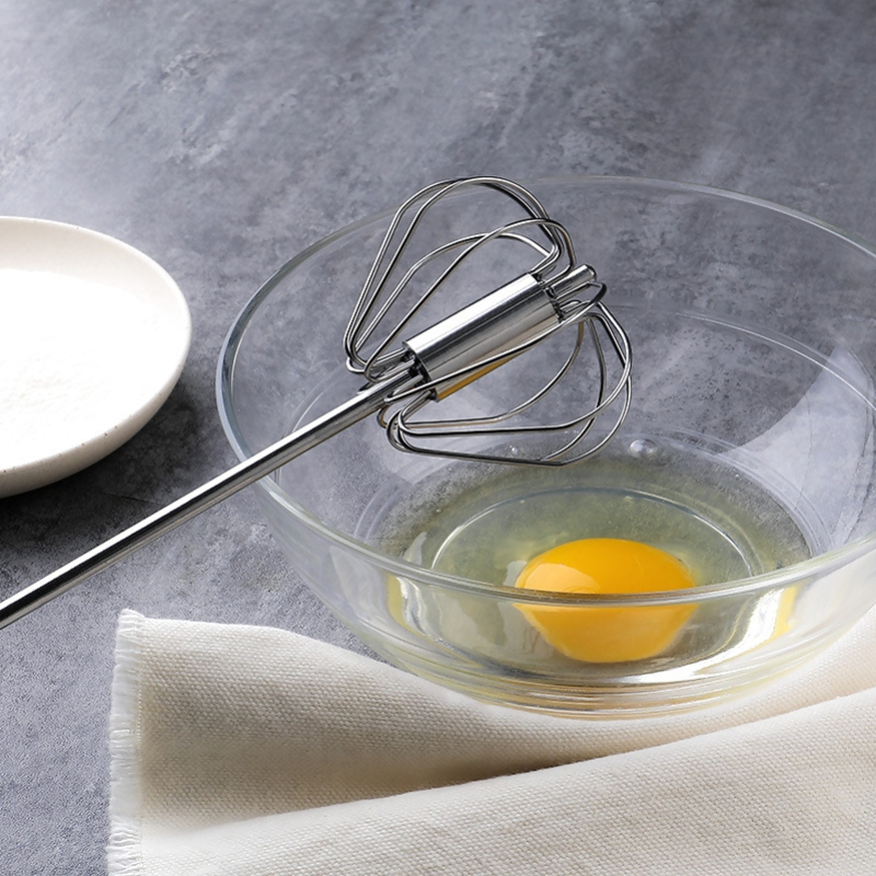 Batteur à œufs semi-automatique à pression manuelle Z40 - Un outil de cuisine en acier inoxydable pratique et efficace produit foryoumer.com proteine naturelle 