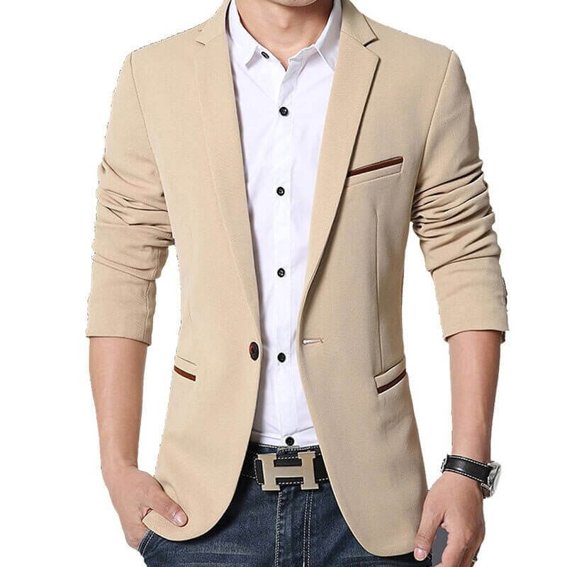 Blazers Occasionnels pour Hommes - Collection Automne-Printemps (M-5XL)