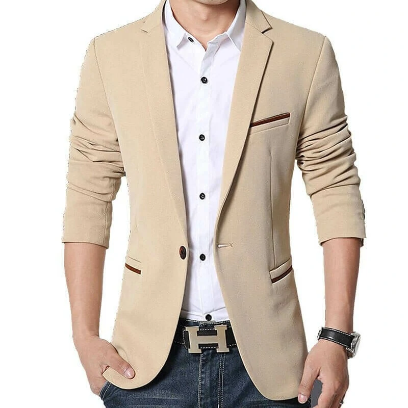 Blazers Occasionnels pour Hommes - Collection Automne-Printemps (M-5XL)