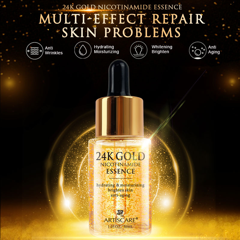 Kit de sérum anti-déformable en or 24 carats pour femme
