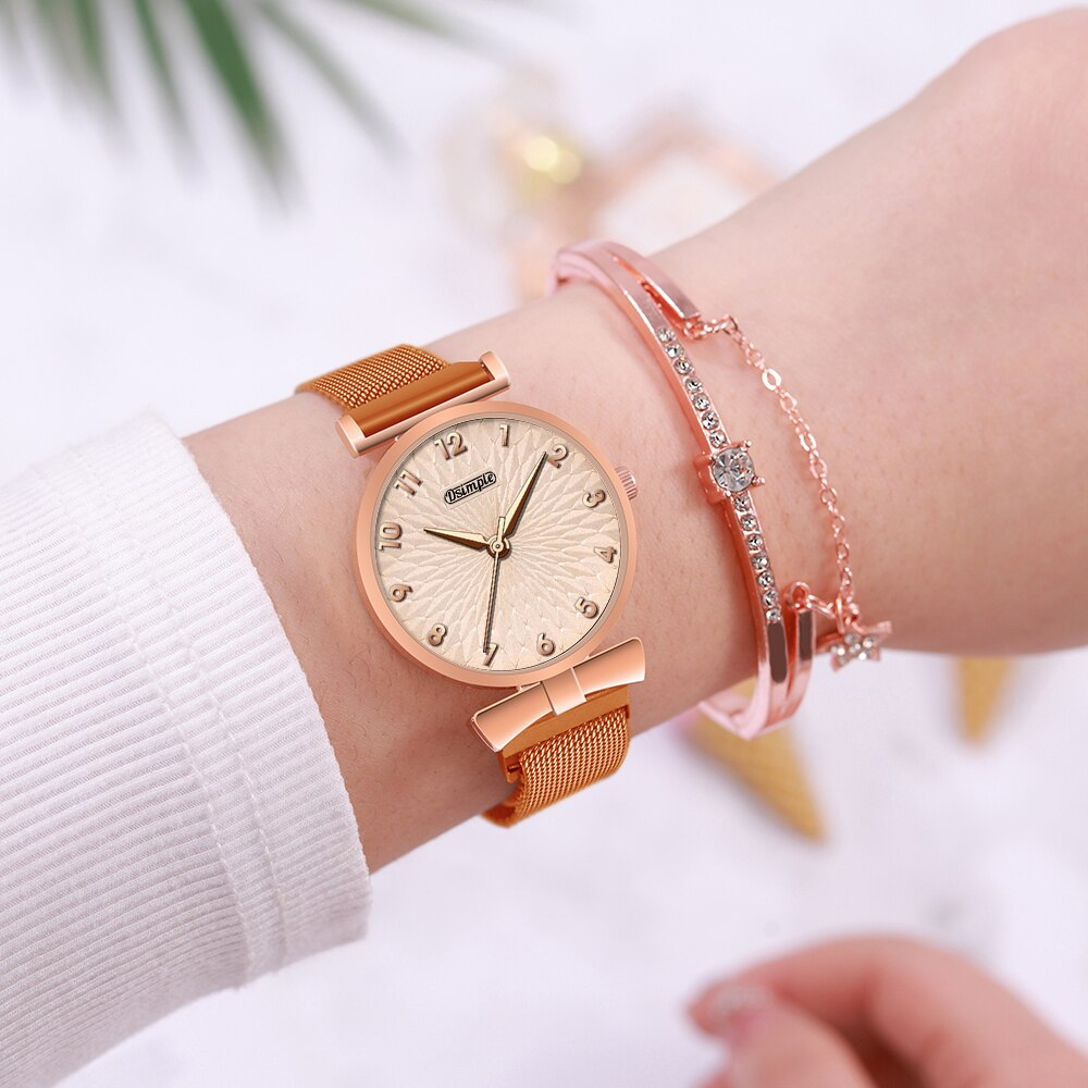 Ensemble de montre magnétique à quartz pour femme produit foryoumer.com proteine naturelle 