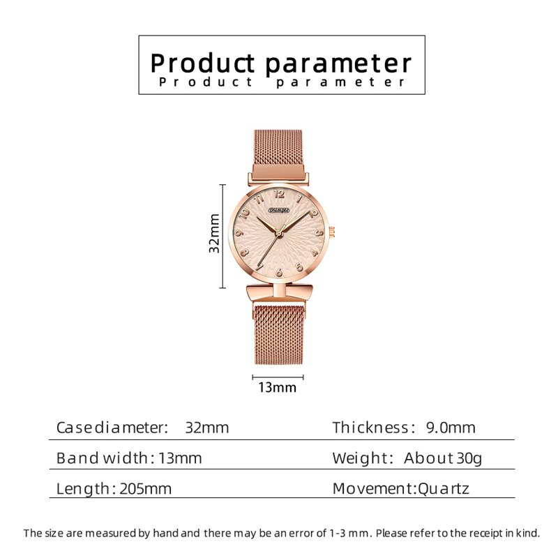 Ensemble de montre magnétique à quartz pour femme produit foryoumer.com proteine naturelle 