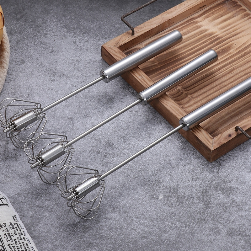 Batteur à œufs semi-automatique à pression manuelle Z40 - Un outil de cuisine en acier inoxydable pratique et efficace produit foryoumer.com 