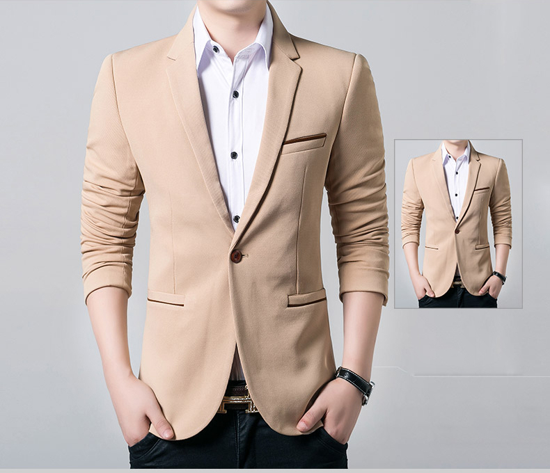 Blazers Occasionnels pour Hommes - Collection Automne-Printemps (M-5XL) produit foryoumer.com 