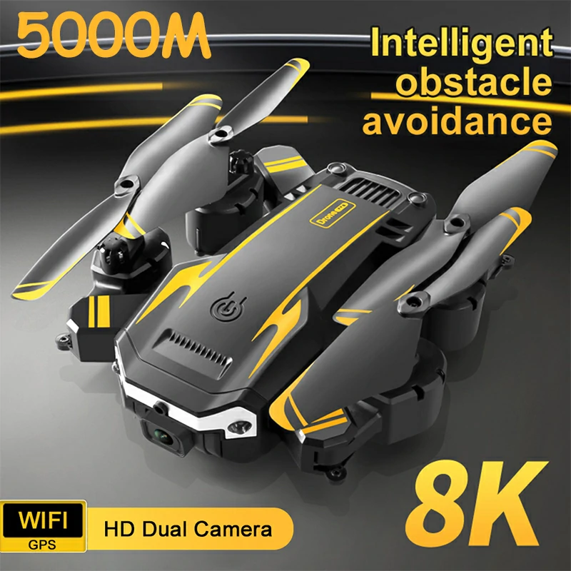 Drone professionnel 8K 5G GPS 4K HD - Photographie aérienne haute résolution et évitement d'obstacles